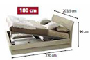 Кровать VELA с подъемным мех-мом 180x200 LUNA 133LET.04AV